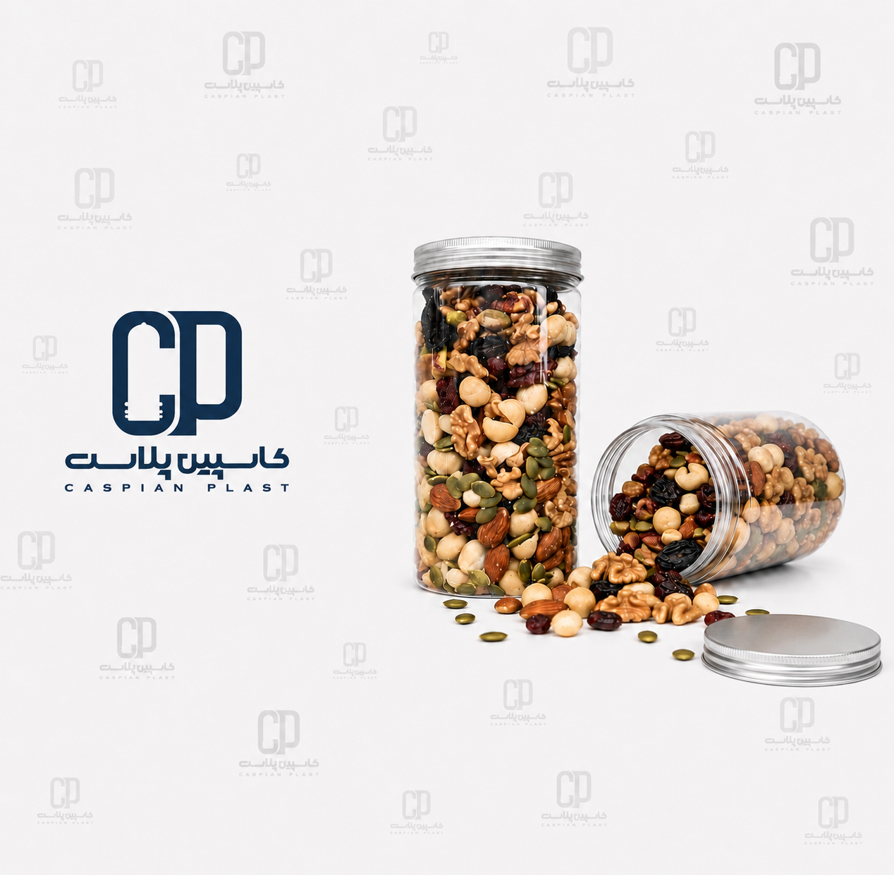جار ۱۰۰۰ سی‌سی استوانه‌ای با درب فلزی