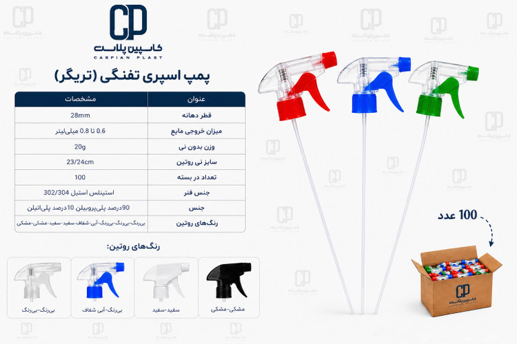 پمپ اسپری تفنگی (تریگر) دهانه ۲۸
