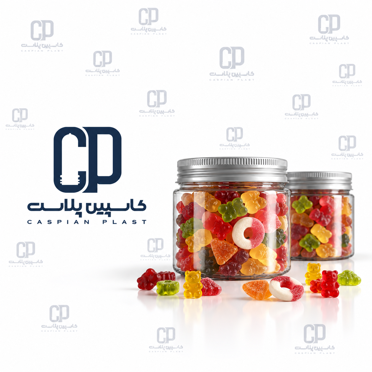 جار ۱۵۰ سی‌سی استوانه‌ای دهانه ۷۰ با درب فلزی