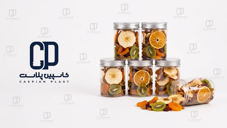 جار ۳۵۰ سیسی استوانهای دهانه ۷۰ با درب فلزی